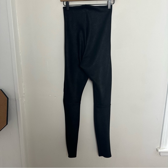 COMMANDO- Faux Suede Legging Black Smoothing Waistband Stretch - Picture 7 of 7